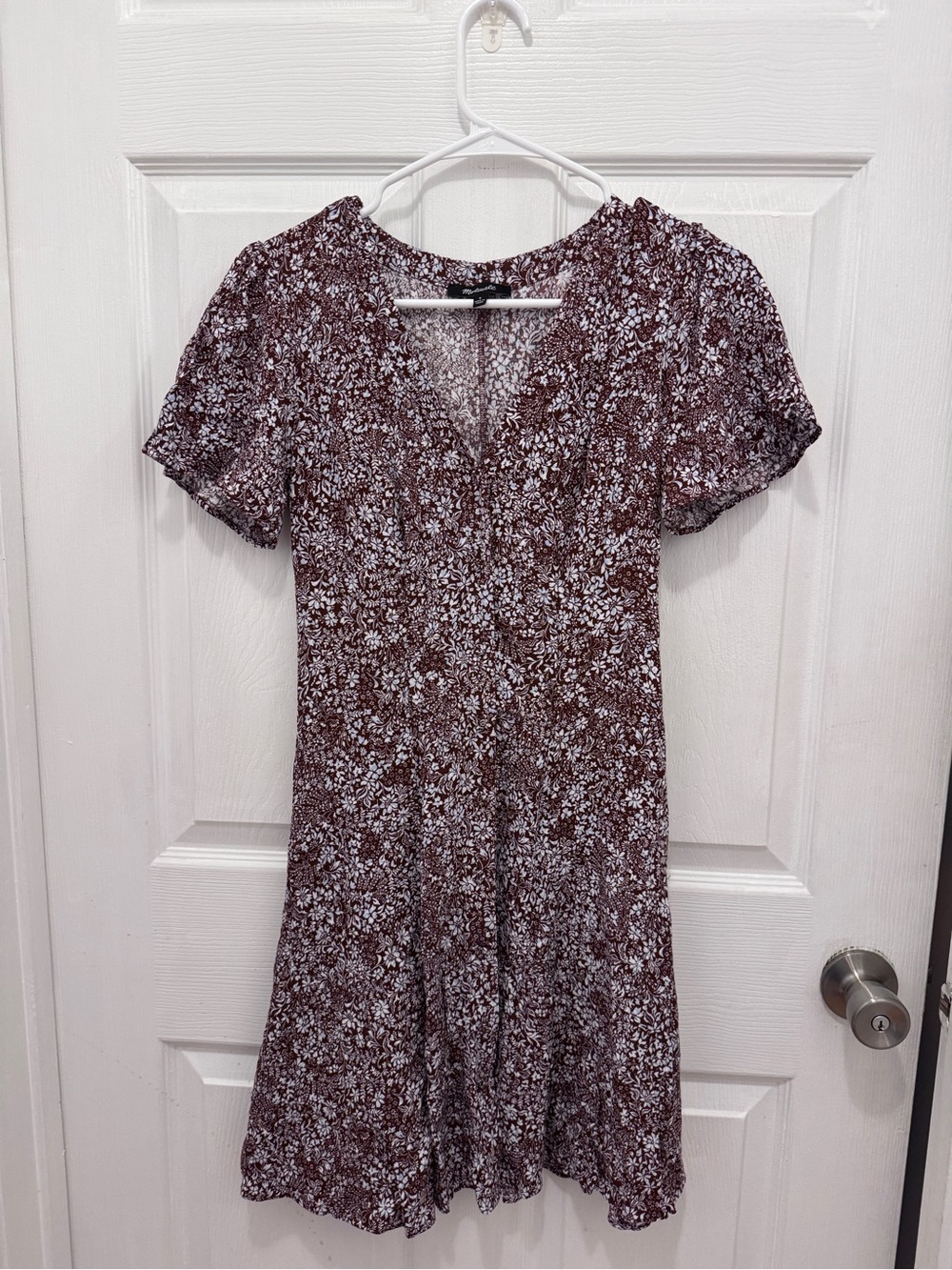 Madewell Button-Front Mini Dress in Floral